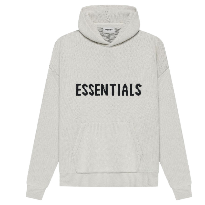 Fear Of God Essentials Knit Pullover Hoodie (SS21) Light Heather