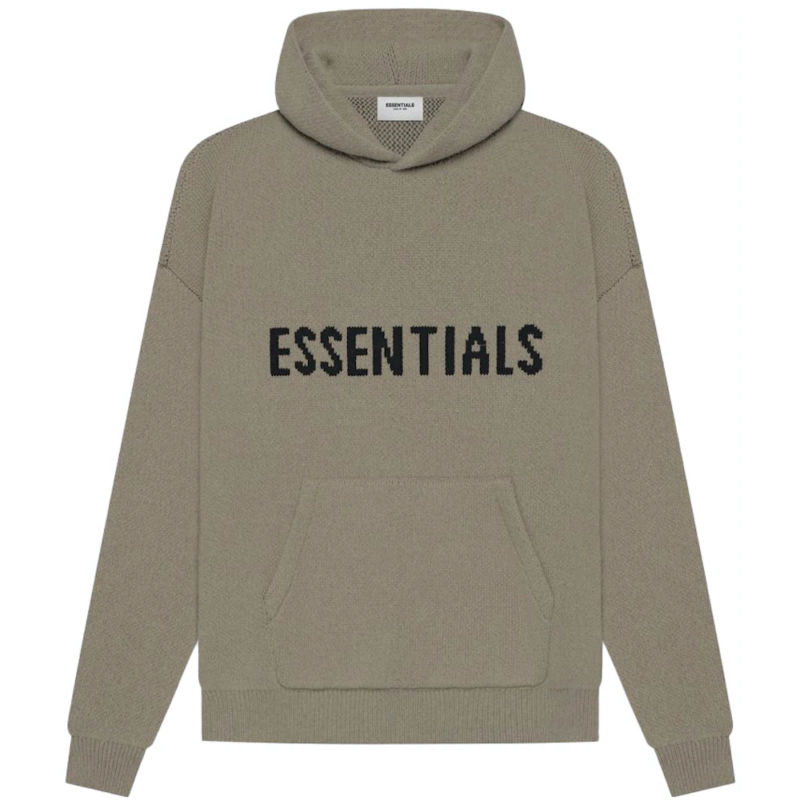 Fear Of God Essentials Knit Pullover Hoodie (SS21) Taupe