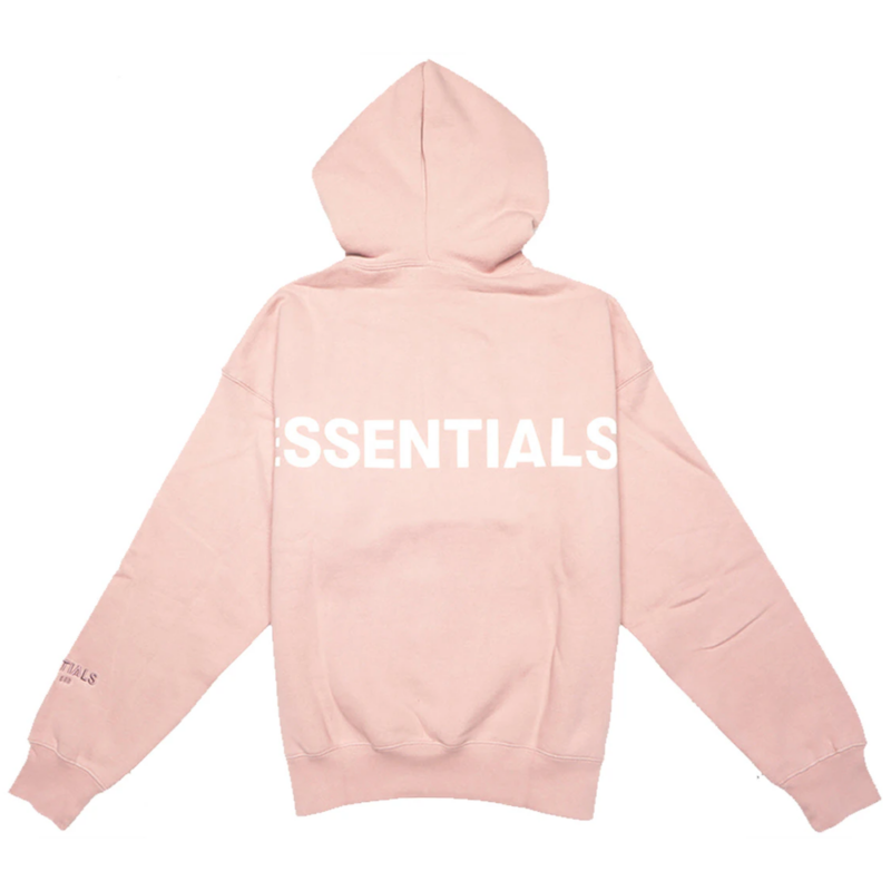 Fear of God Essentials Pink 3M Logo Pullover Hoodie-Blush